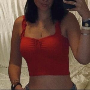 Urban Outfitters Ruffle Crop Top